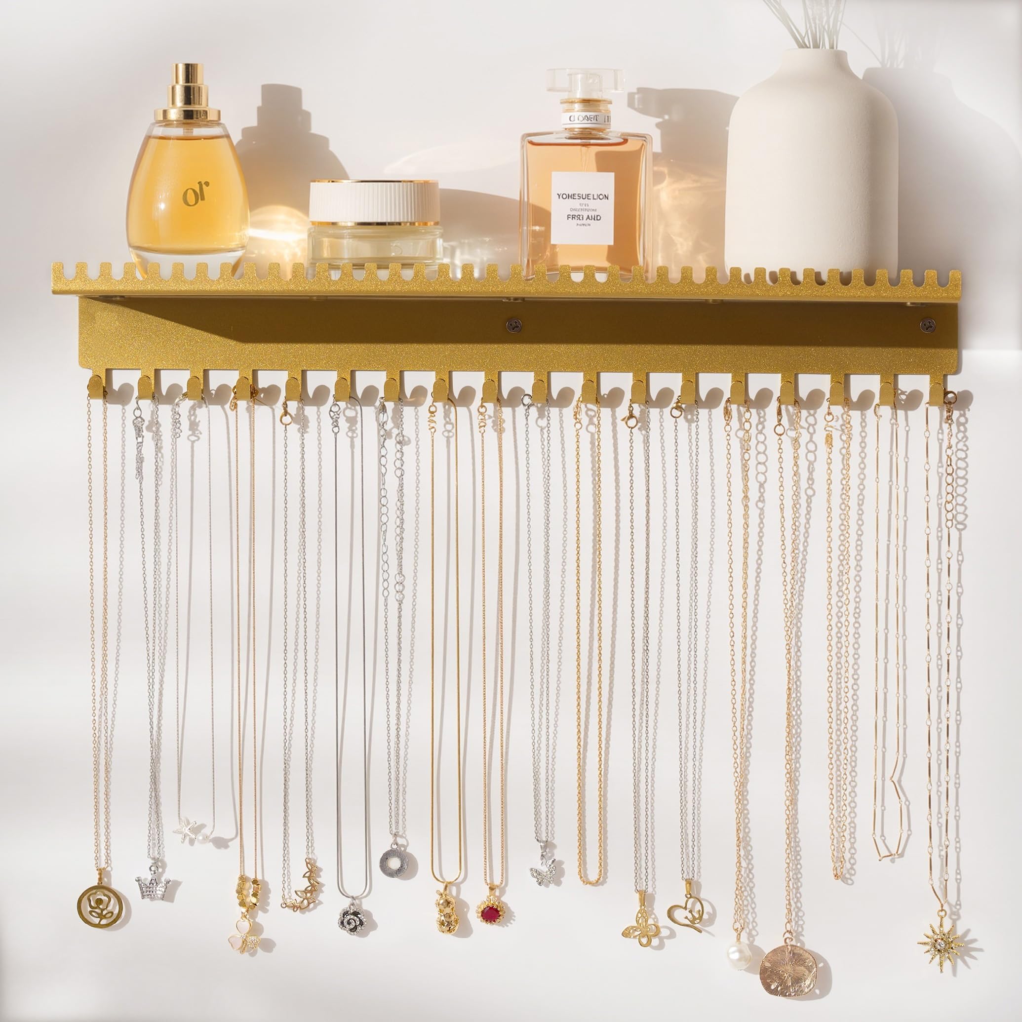 MASU 23SS ANGEL WALLETCHAIN＆CHOKERセット Amazon.com: Josmimic Necklace Holder Wall Hanging Organizer: Wall